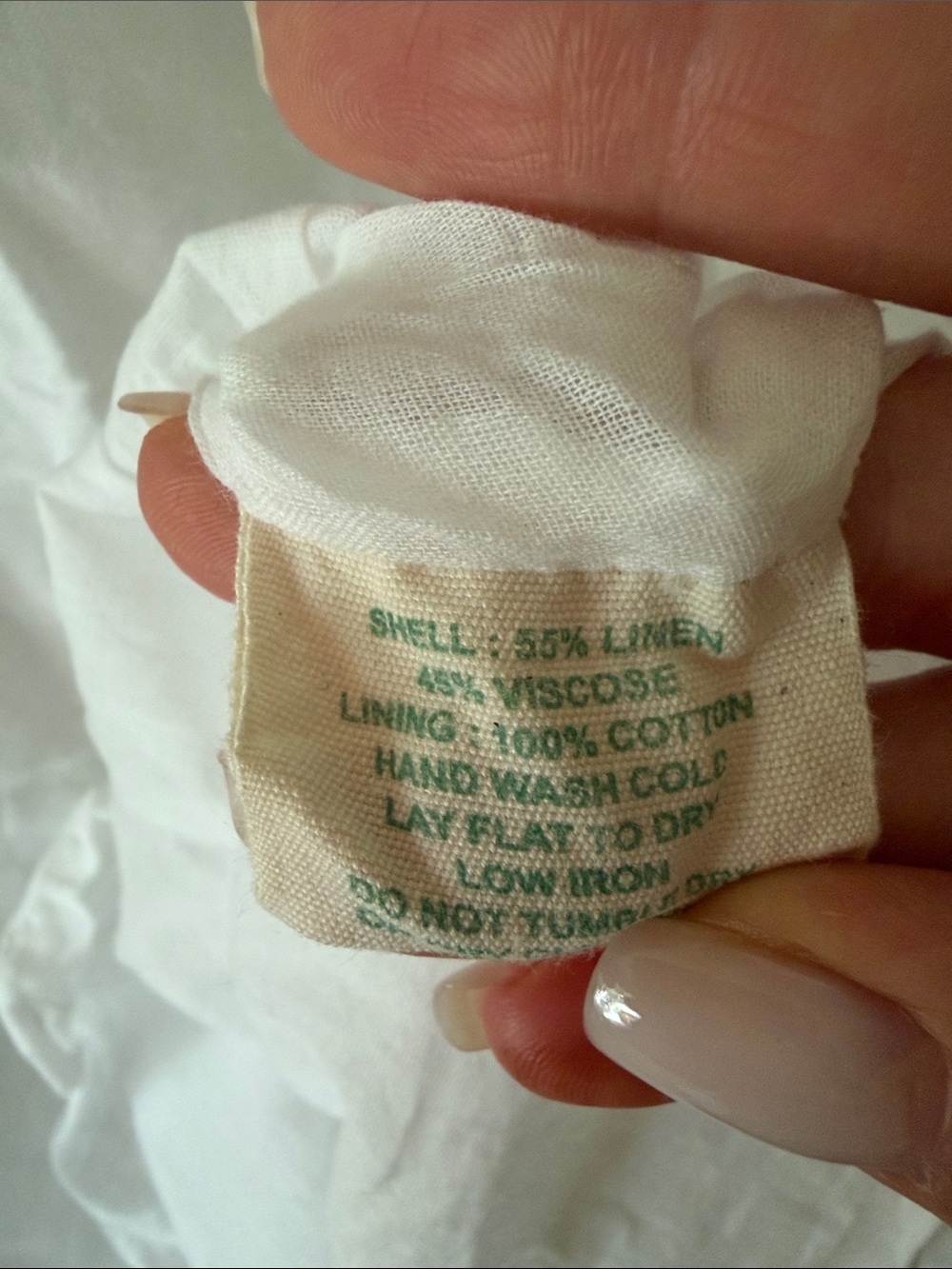 Julia Amory Serena Linen Blend Dress Size S Blanc White Mini Sleeveless Shift - Picture 7 of 8